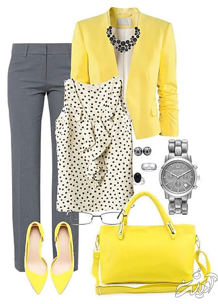 مدل های ست با تاپ خالدار, ایده برای ست کردن با تاپ های خالدار,نحوه ی ست کردن با تاپ خالدار